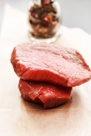 raw beefの写真素材