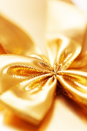 present with gold bowの写真素材