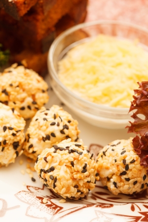 cheese balls の写真素材