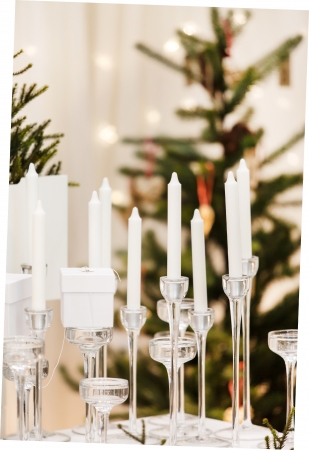 christmas candlesの写真素材