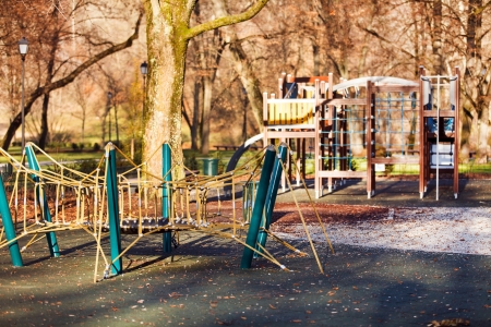 Playground in the parkの写真素材