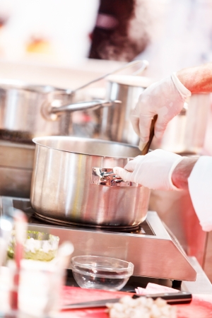 chef at workの写真素材