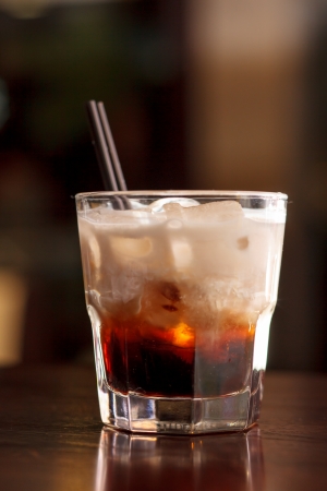 coffee with ice creamの写真素材