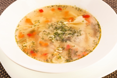 chicken soupの写真素材