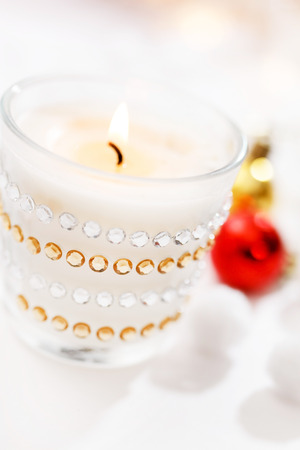 Christmas candleの写真素材