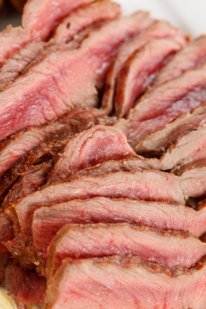 roasted beef with vegetablesの写真素材