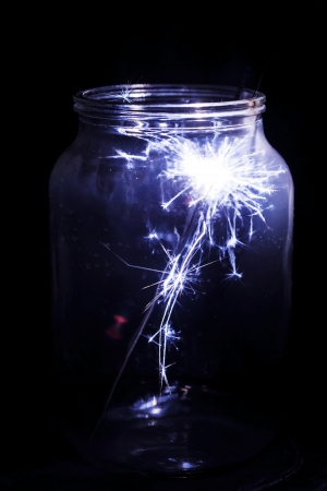 Christmas and newyear party sparklerの写真素材