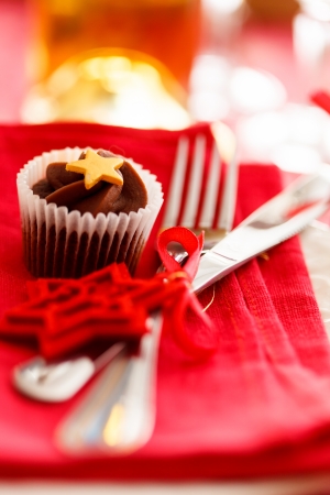 Christmas Table Settingの写真素材