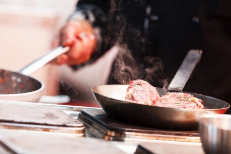 chef at workの写真素材