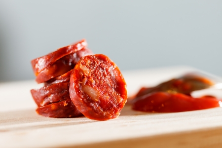 spanish sausagesの写真素材