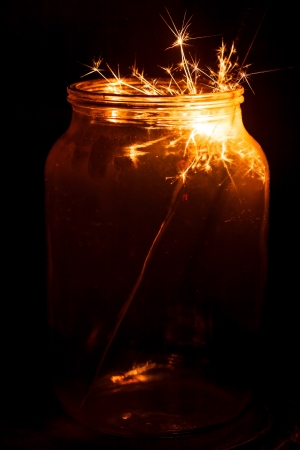 Christmas and newyear party sparklerの写真素材