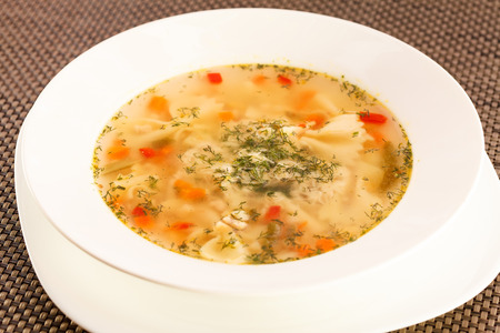 chicken soupの写真素材