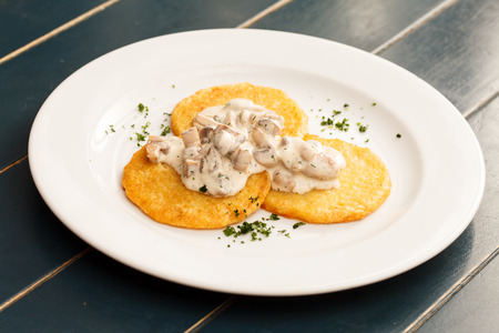 potato pancakesの写真素材