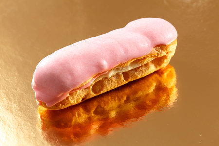 eclair on the white