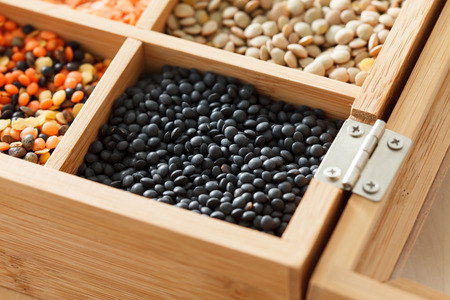 dried lentilsの写真素材