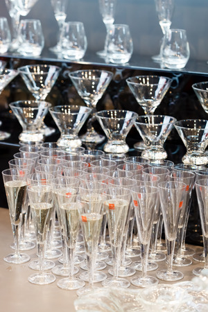 empty glassesの写真素材