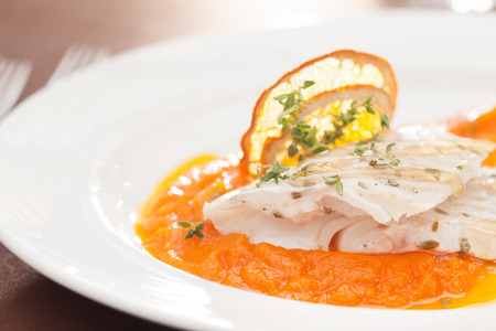 fish with orangeの写真素材