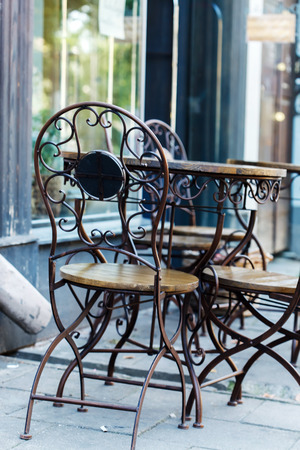 outdoor cafeの写真素材