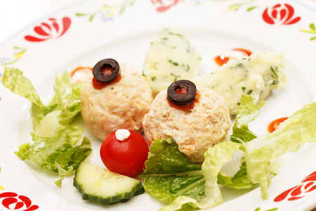 meatballs for kids menuの写真素材