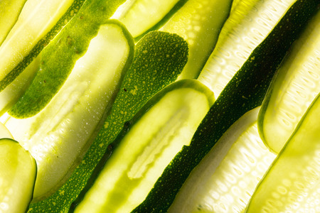 fresh vegetables slicesの写真素材