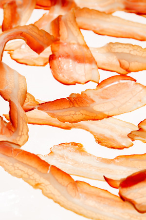 slices of baconの写真素材
