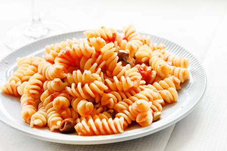 pasta with tomato sauceの写真素材