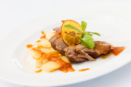  Duck Breast with orange sauceの写真素材