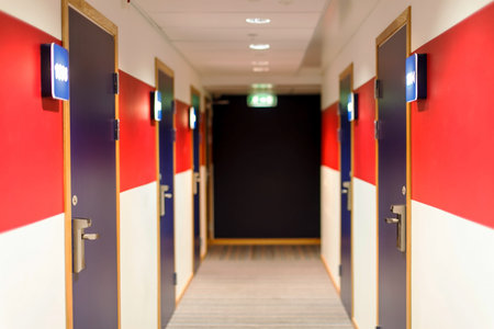 rooms in the hostelのeditorial素材