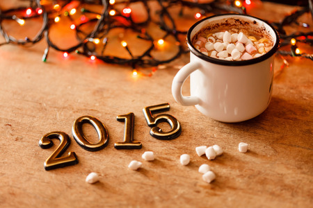 2015 Happy New Year greeting card の写真素材