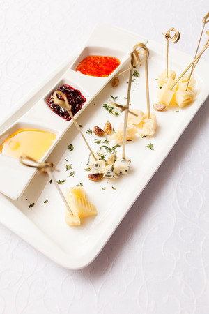 plate of cheeseの写真素材