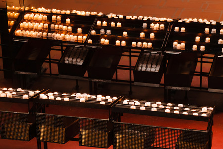 Church candlesの写真素材