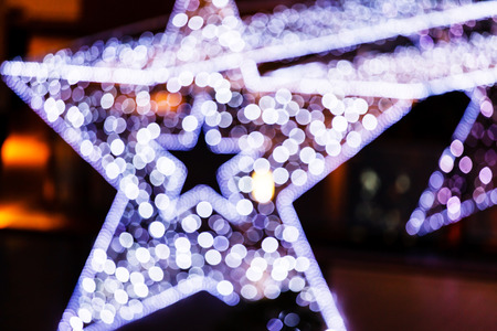 Christmas bokeh  lightsの写真素材