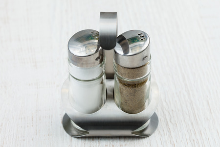 Salt and pepper shakersの写真素材
