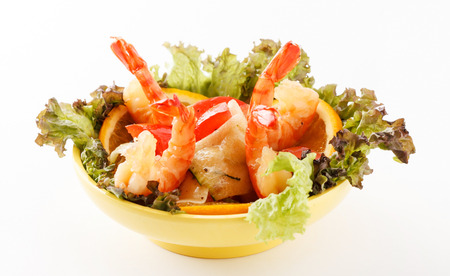 Prawn saladの写真素材