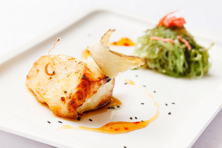 fish with vegetablesの写真素材