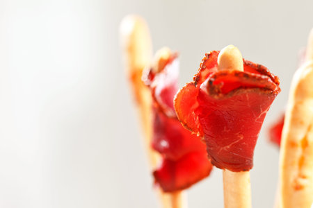 bread-stick with parma ham