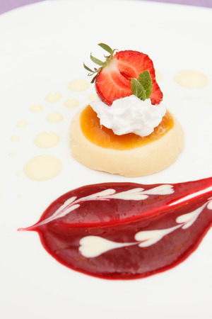 cake with strawberryの写真素材