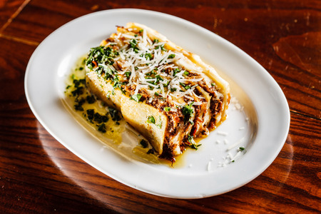 traditional lasagnaの写真素材