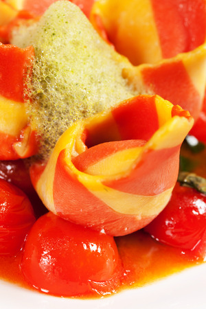 Italian ham with vegetablesの写真素材