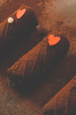 chocolate pastriesの写真素材