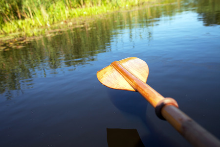 Paddle in the waterの写真素材
