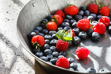 fresh berriesの写真素材