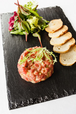 beef tartarの写真素材