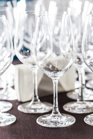 empty glassesの写真素材