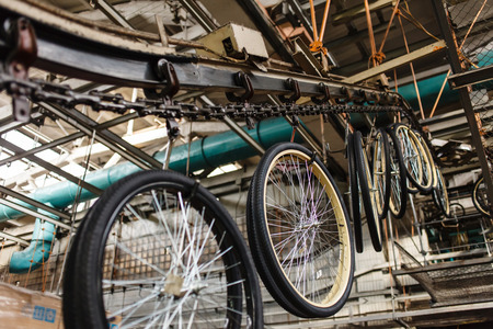 bicycle factoryの写真素材