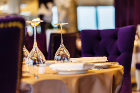 set in restaurantの写真素材