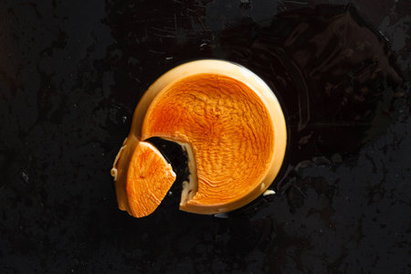 Italian panna cottaの写真素材