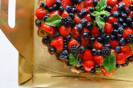 fruit cakeの写真素材