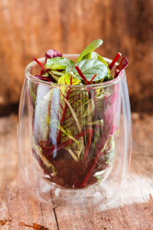 fresh salad leavesの写真素材