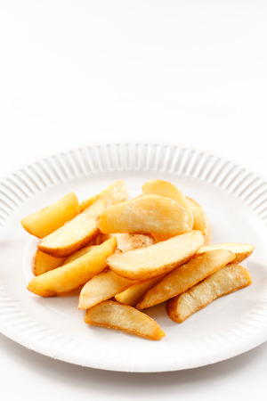 fried potatoesの写真素材